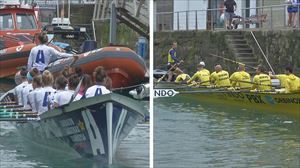 Zazpi traineruk azken entrenamendua egin dute Donostiako uretan