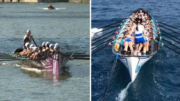 Las embarcaciones la Sotera y Donostiarra.  Foto: EITB