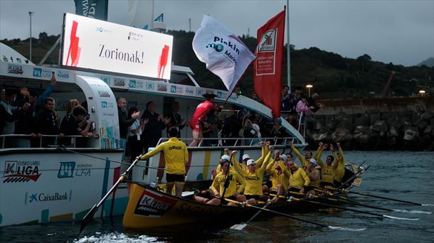 Orio celebra la victoria. Foto: Aitor Arrizabalaga / ACT