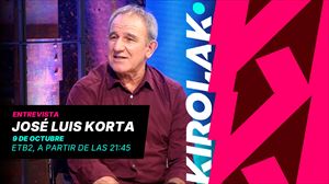 Entrevista a José Luis Korta, esta noche, en ETB1 y ETB2