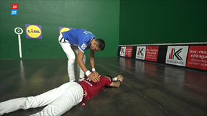 Javi Zabalak Jon Ander Peña garaitu du partida gogor batean (20-22)