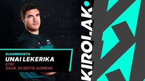 Unai Lekerika puntista elkarrizketatuko dugu, gaur gauean, ETB1en