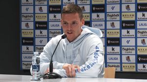 Sergio Gómez, sobre el derbi del sábado: ''Es un partido muy esperado y estamos motivados''