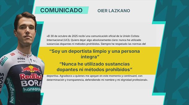 Comunicado de Oier Lazkano.