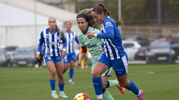 Alaves Erregina Kopako aurreko kanporaketan. Artxiboko irudia: @alavesfem