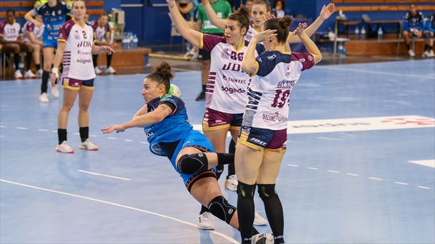 Imagen del partido entre Bera Bera y Dijon. Foto: @ehfel_official