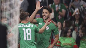 Elgezabal eta Jauegizar gola ospatzen