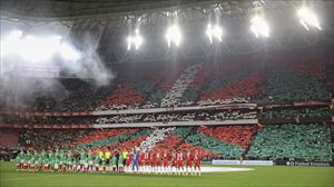 Euskal Selekzioa vs Palestina, bakearen eta ofizialtasunaren aldeko partida solidarioa iruditan