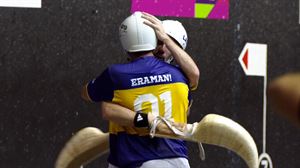 El último tanto del partido Barandika-Basque vs. Goixerri-Manci del campeonato Eusko Label Winter Series