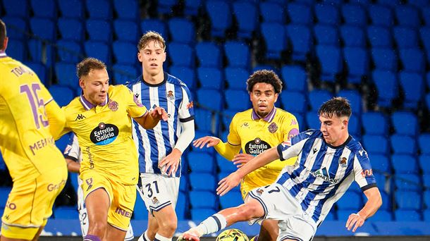 Imagen del partido Sanse-Valladolid. Foto: @RSZubieta