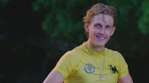 Sagas, sonriente pese haber sido eliminado del "Conquis"