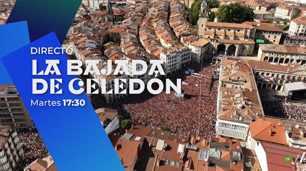 Una imagen de archivo de la bajada de Celedón.