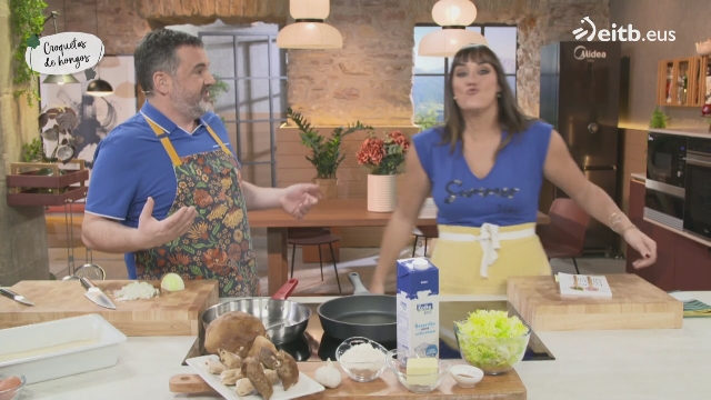 Croquetas de hongos + Paté de sardinas con cabeza de jabalí