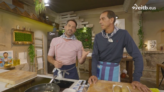 Barbarinak patata eta oliba beltz purearekin