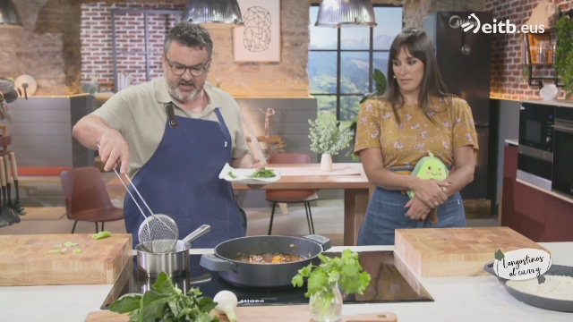 Langostinos al curry con arroz