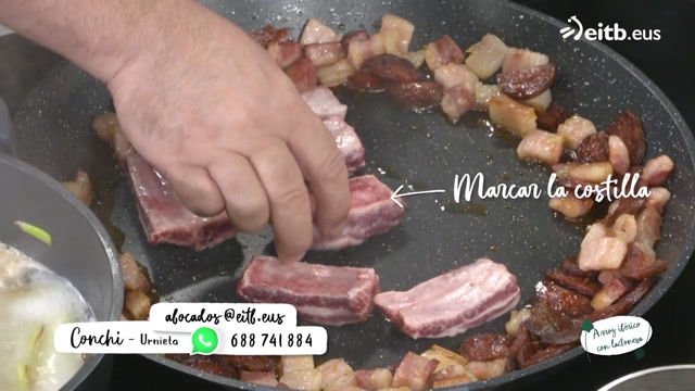 Arroz ibérico con lactonesa de avellanas